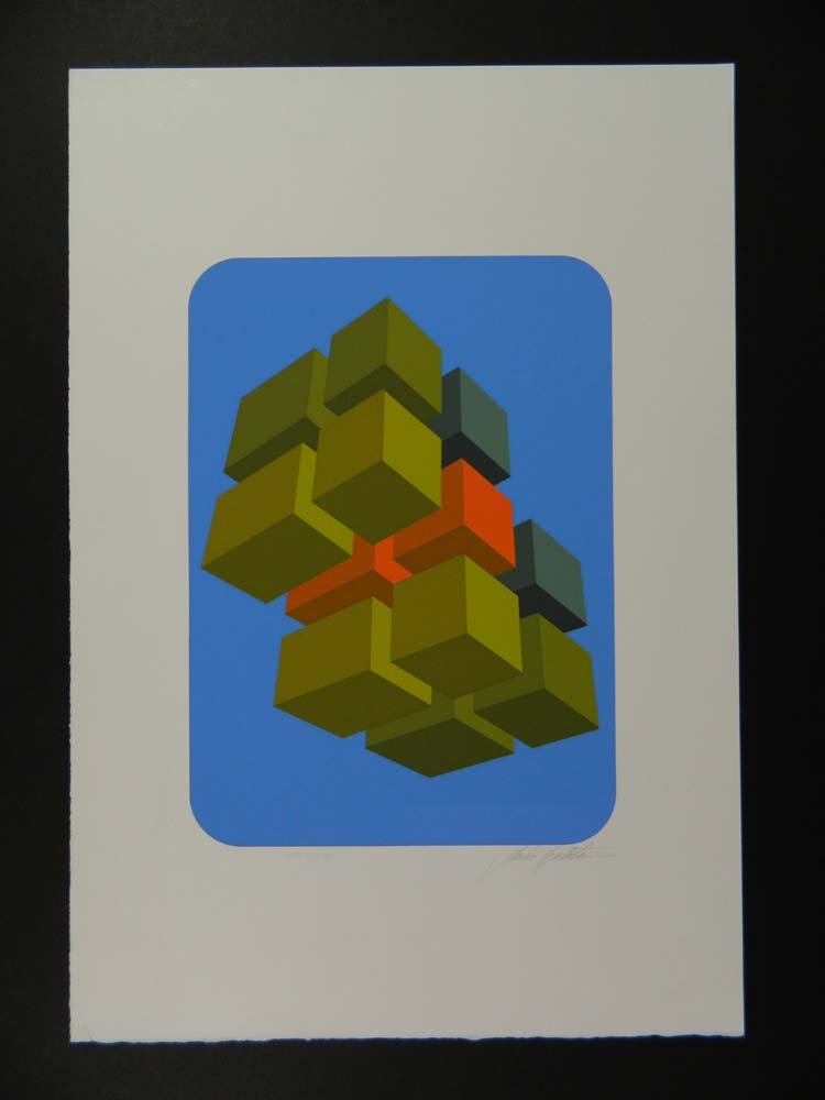 Mid Century Modern Op Art Print (1 of 4)