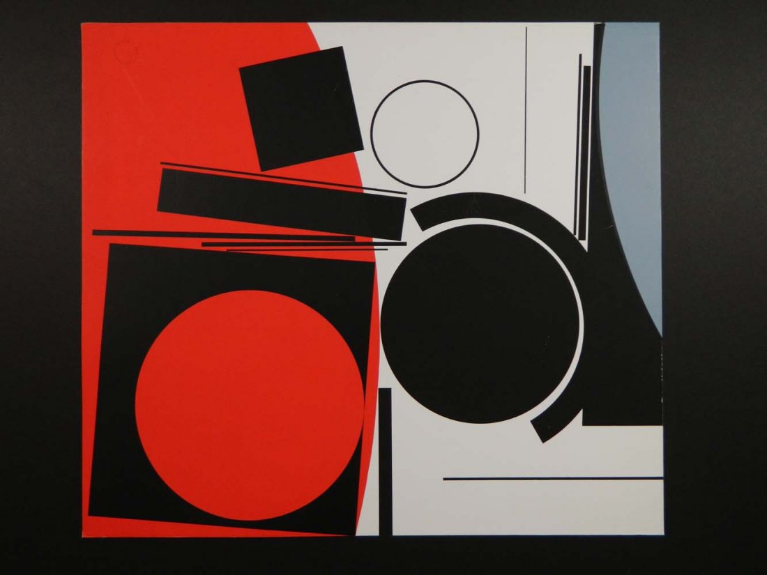 Fruhtrunk Mid Century  Geometrical Print Red/Blk (1 of 3)