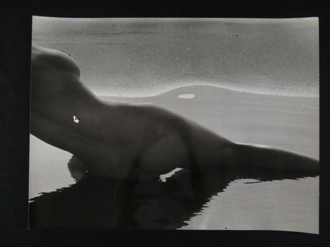 Lucien Clergue Hand Signed Photograph Nude Beach: Art,Photograph,Silver Print,Lucien Clergue Hand Signed Photograph Nude Beach,Fine silver print limited edition, hand signed photograph by important 20th C French photographer Lucien Clergue. Signed in