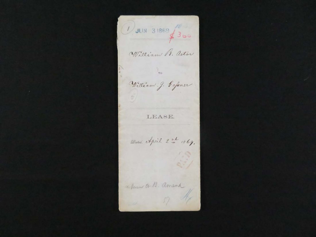 1869 Land Indenture Doc Manhattan 15th Street 1st Ave (1 of 5)