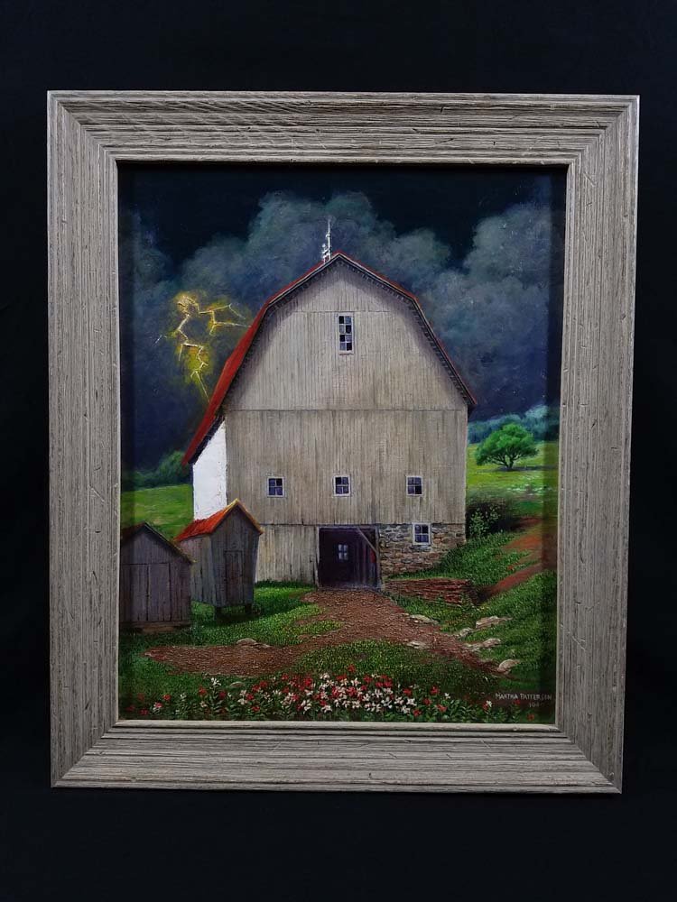 Martha Patterson WPA style barn, lightening (1 of 6)