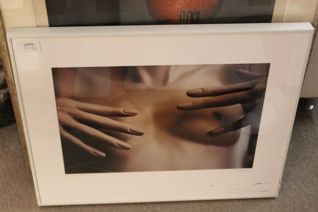 Contemporary Nude Mannequin Framed Picture: For your consideration is a framed photograph of a nude mannequin, signed IN EXCELLENT CONDITION. The dimensions are 26" W x 20.5" H.