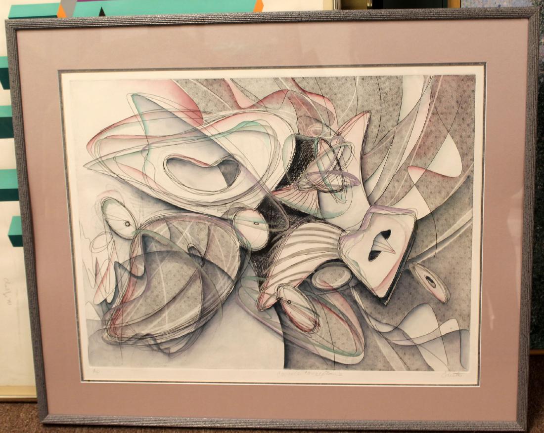 Framed Signed Celeste Abstract AP Cosmic Conceptions II (1 of 5)