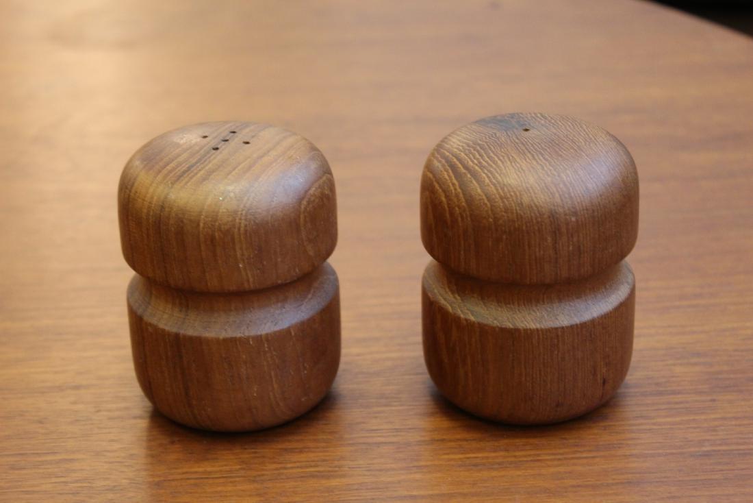 Vintage Teak Salt & Pepper Shaker Set (1 of 3)