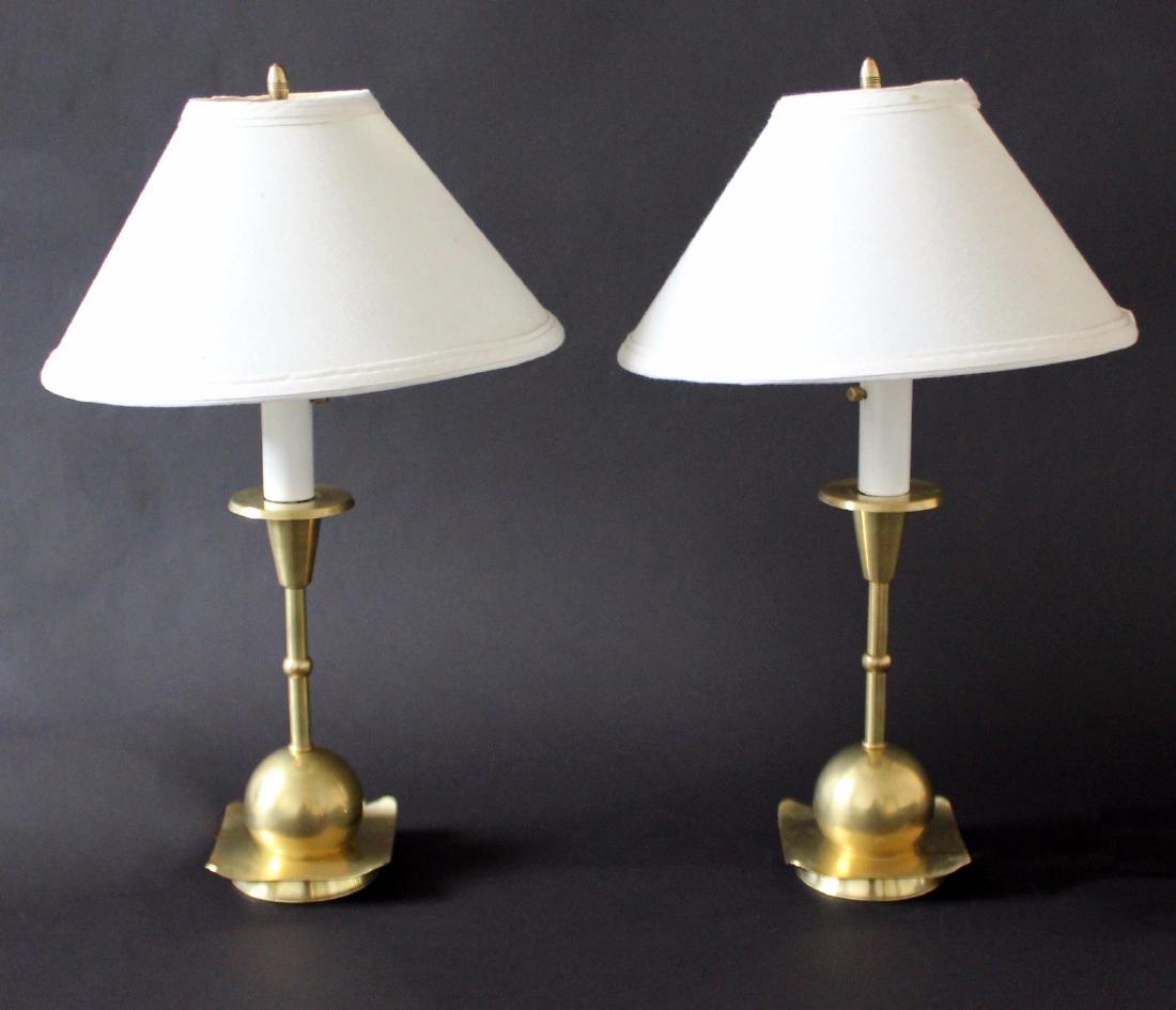 Pair of Small Vintage Brass Chapman Table Lamps (1 of 5)