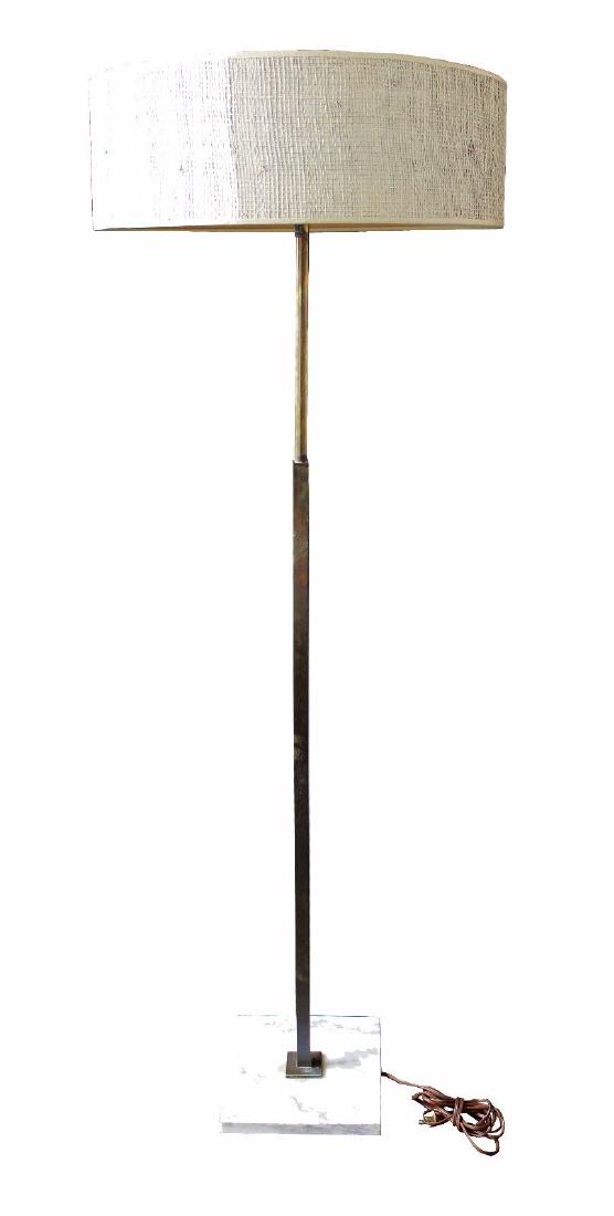 Thurston for Stiffel Brass and Marble Floor Lamp (1 of 4)