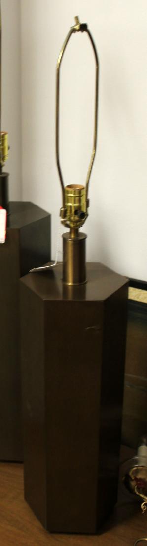 Stuart Barnes Robert Long Copper Table Lamp Orig Finial (1 of 3)