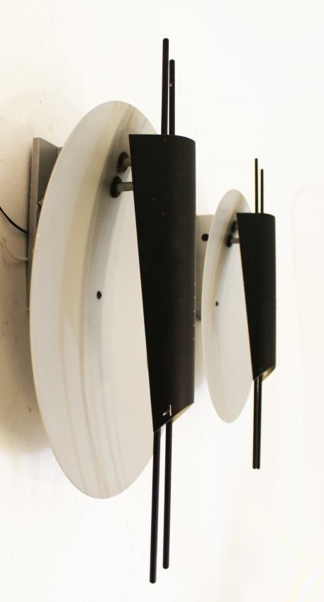 Pair of Memphis Style Modern Sconces 1980's Sottsass (1 of 9)