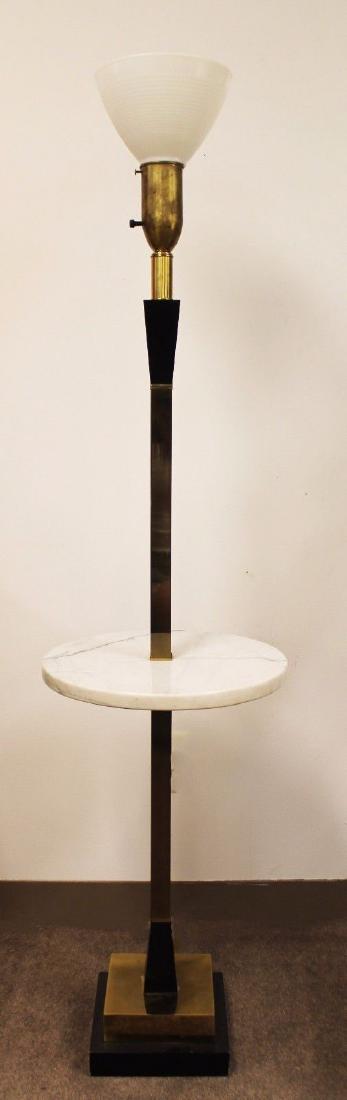 Art Deco Marble Brass Glass Lamp Table Parzinger Era (1 of 6)
