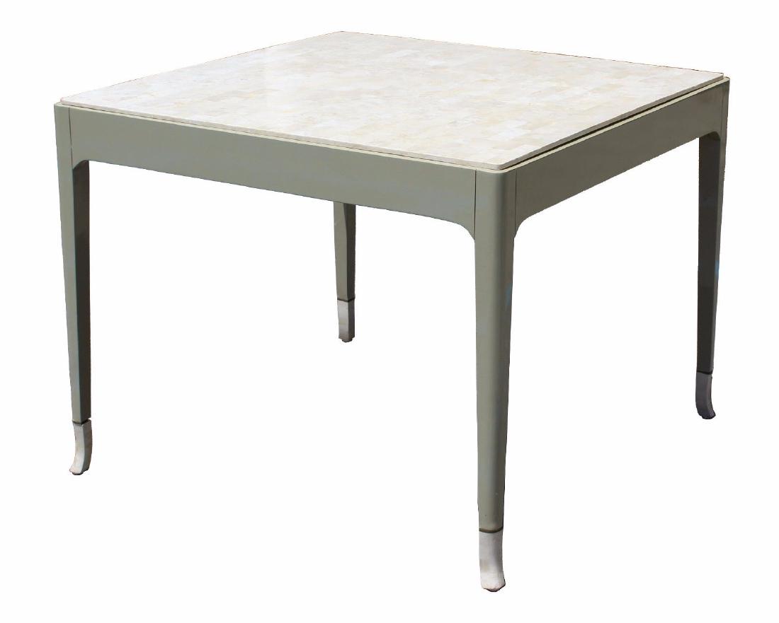 White Fossil Maitland Smith Game Dining Table Springer (1 of 4)