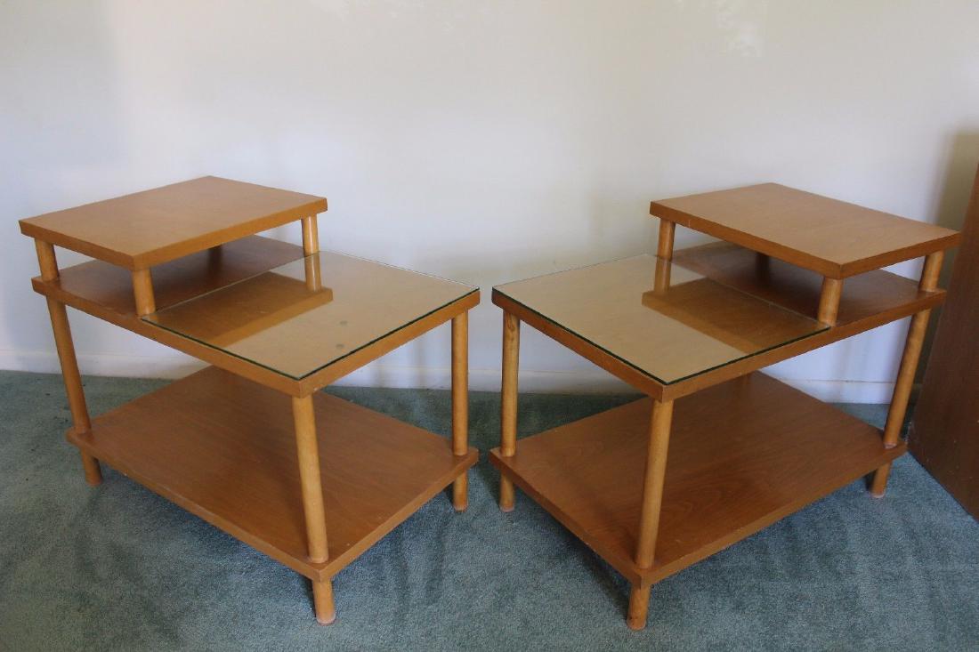 Pair of Robsjohn Gibbings Widdicomb 2 Tiered Side End (1 of 5)