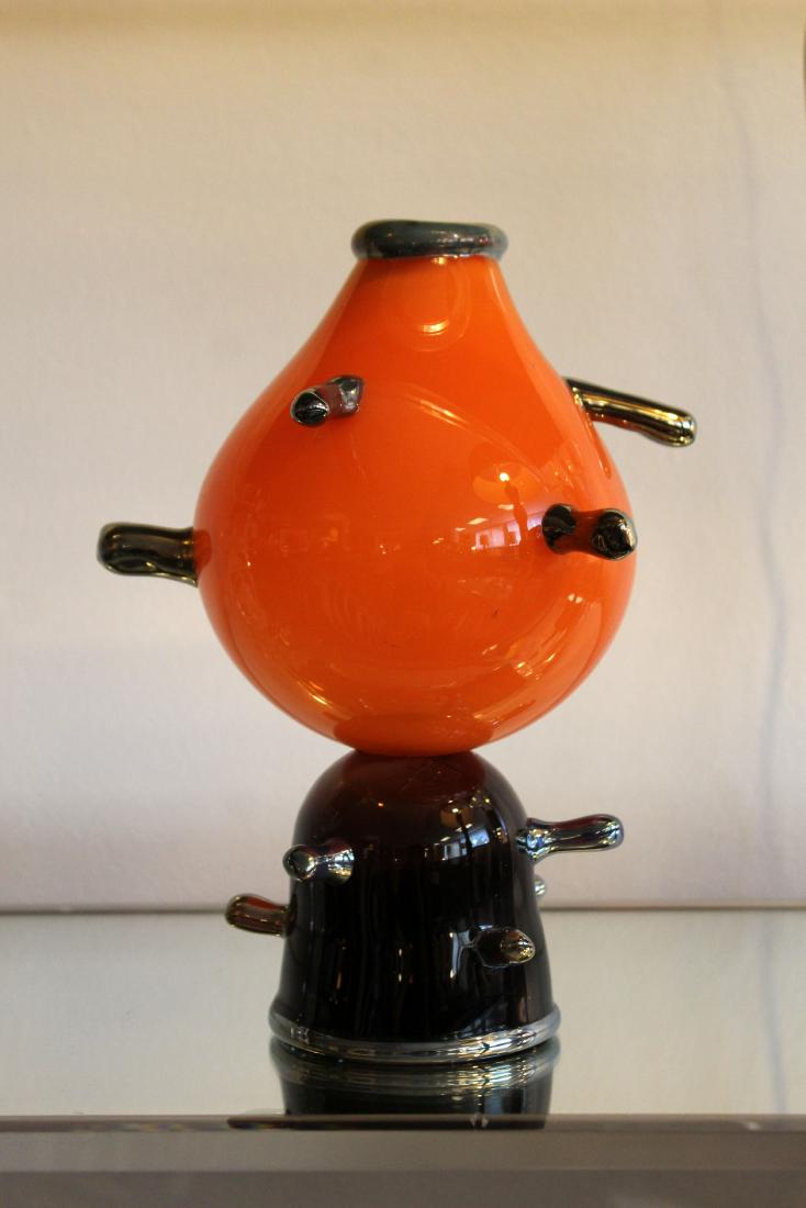 Signed Studio Art Glass Table Sculpture Memphis Style (1 of 6)