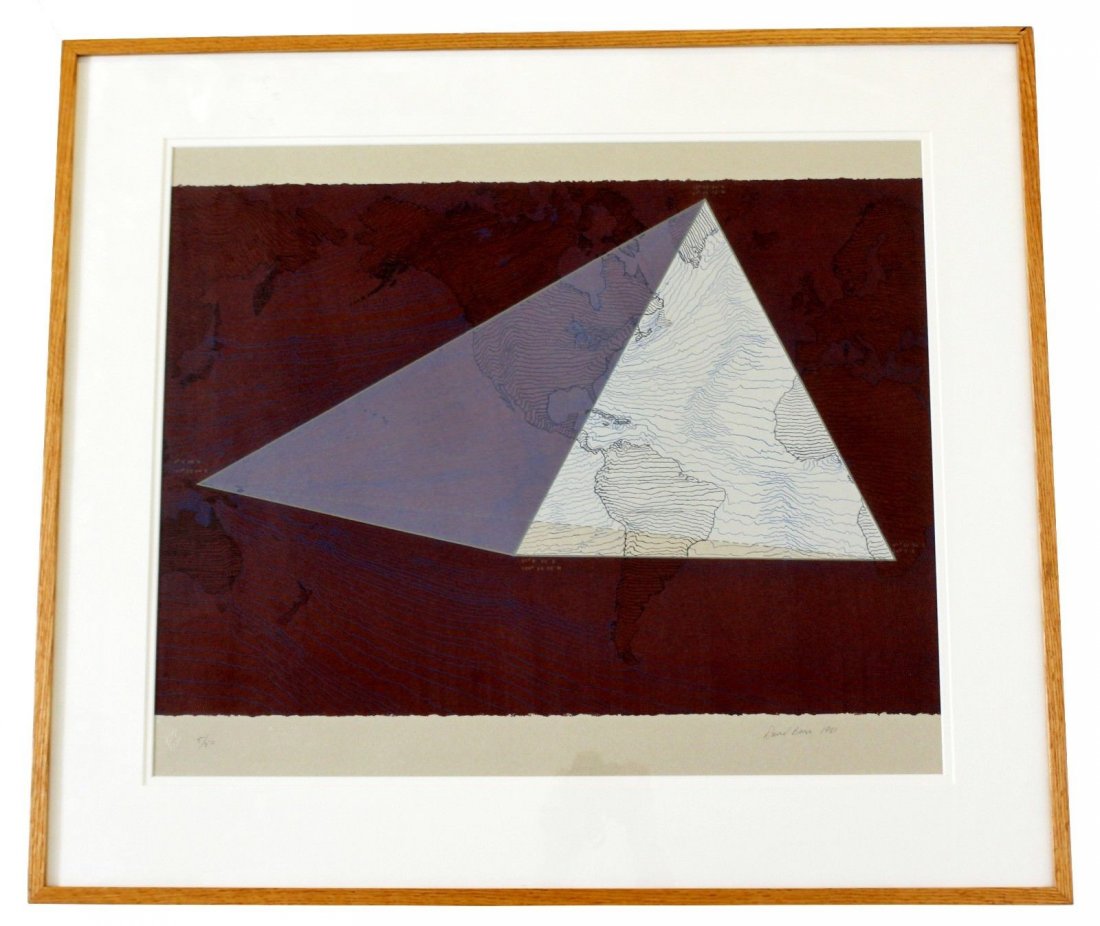 Signed David Barr 5/50 1980s Four Corners Lithograph (1 of 8)