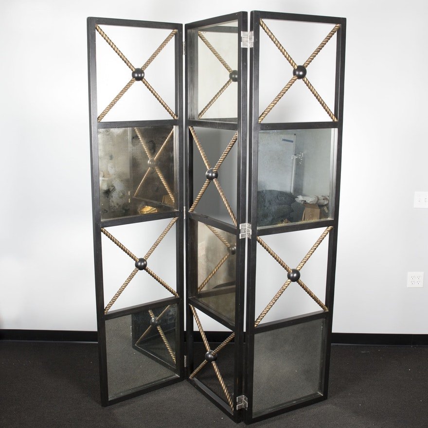 Contemporary Mirrored Folding Screen (1 of 11)