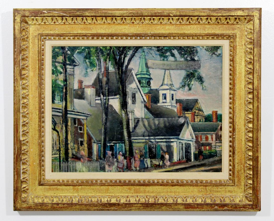 Nancy Maybin Ferguson Framed Signed Painting Center of (1 of 6)