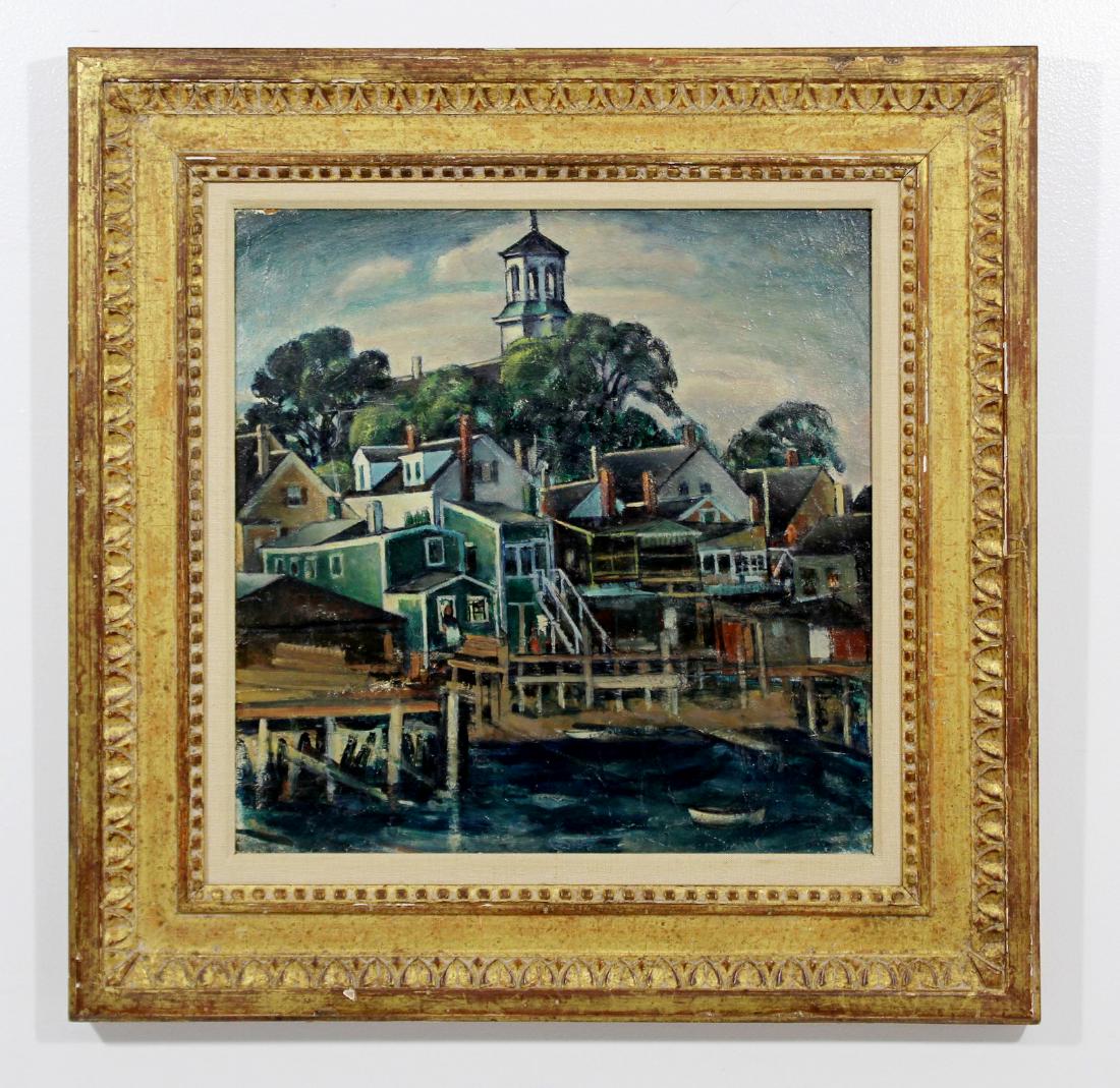 Nancy Maybin Ferguson Framed Signed Painting City Scene (1 of 6)