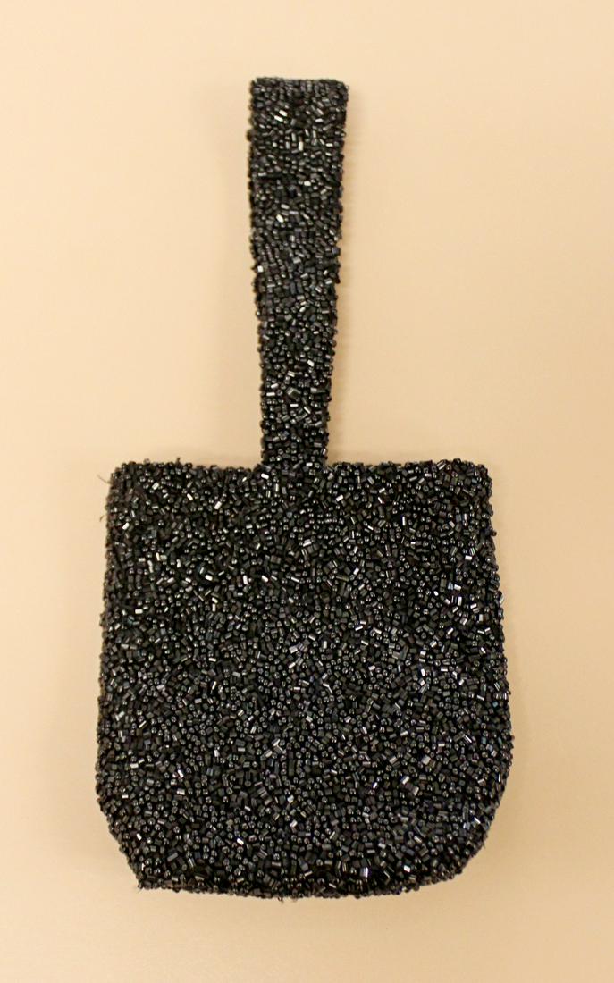 Monya Black Beaded Purse Vintage: For your consideration is this wonderful, vintage Monya purse.