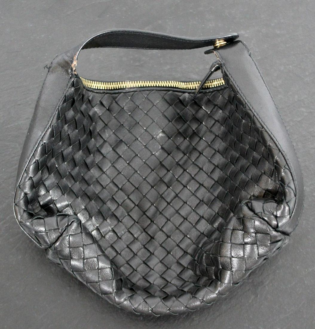 Bottega Vaneta Woven Purse Vintage: For your consideration is this lovely, vintage, black woven Bottega Vaneta purse.