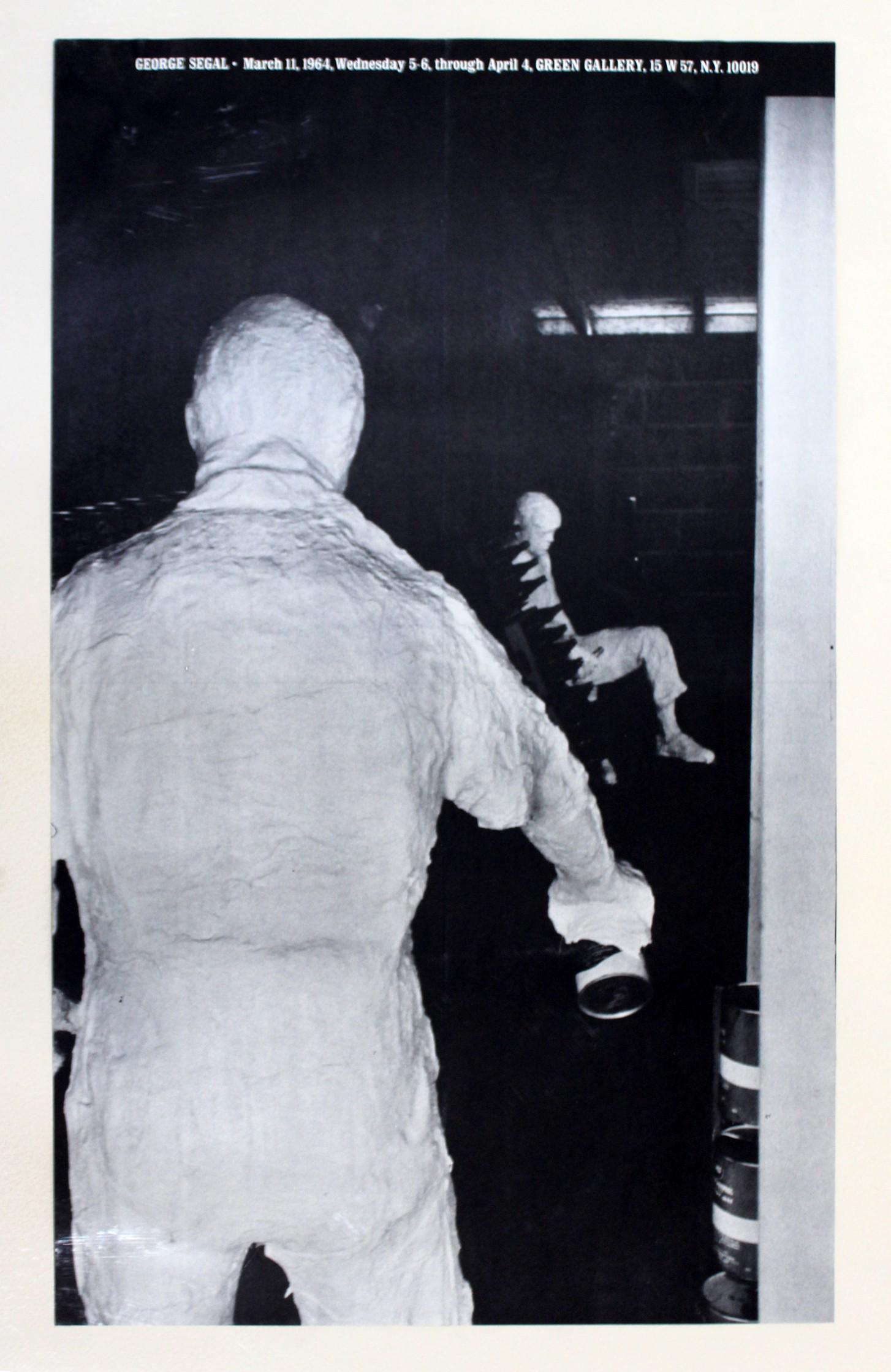 Vintage Modern George Segal Green Gallery 1964 Poster: For your consideration is an unframed George Segal Green Gallery 1964 poster.