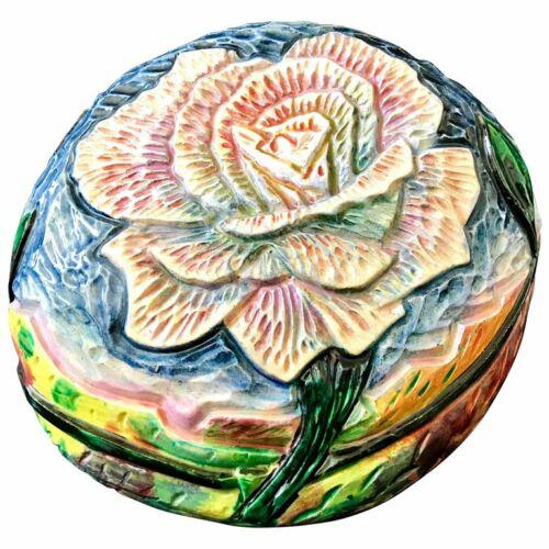 Eddie Dominguez Ceramic Carved Table Sculpture Floral: For your consideration is a dramatic, ceramic, carved table sculpture of a flower and landscape, by art professor Eddie Dominguez. In excellent condition. A great focal point for any room. Dimensions 