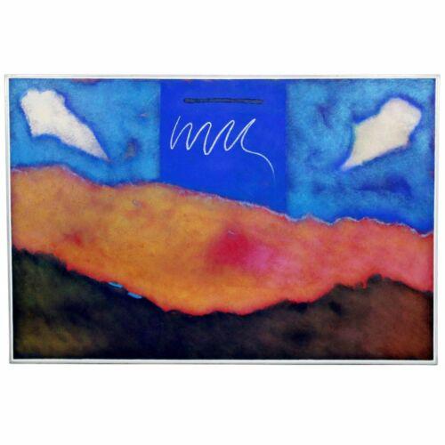 Mario Bencomo Acrylic Meridian 1982 Signed Cuban Artist: Mario Bencomo was born in Cuba, is an now working at his studio Miami. His work is elegiac in concept; informed by myth, the ambiguity of form found in the natural world, literature, poetry, art histo