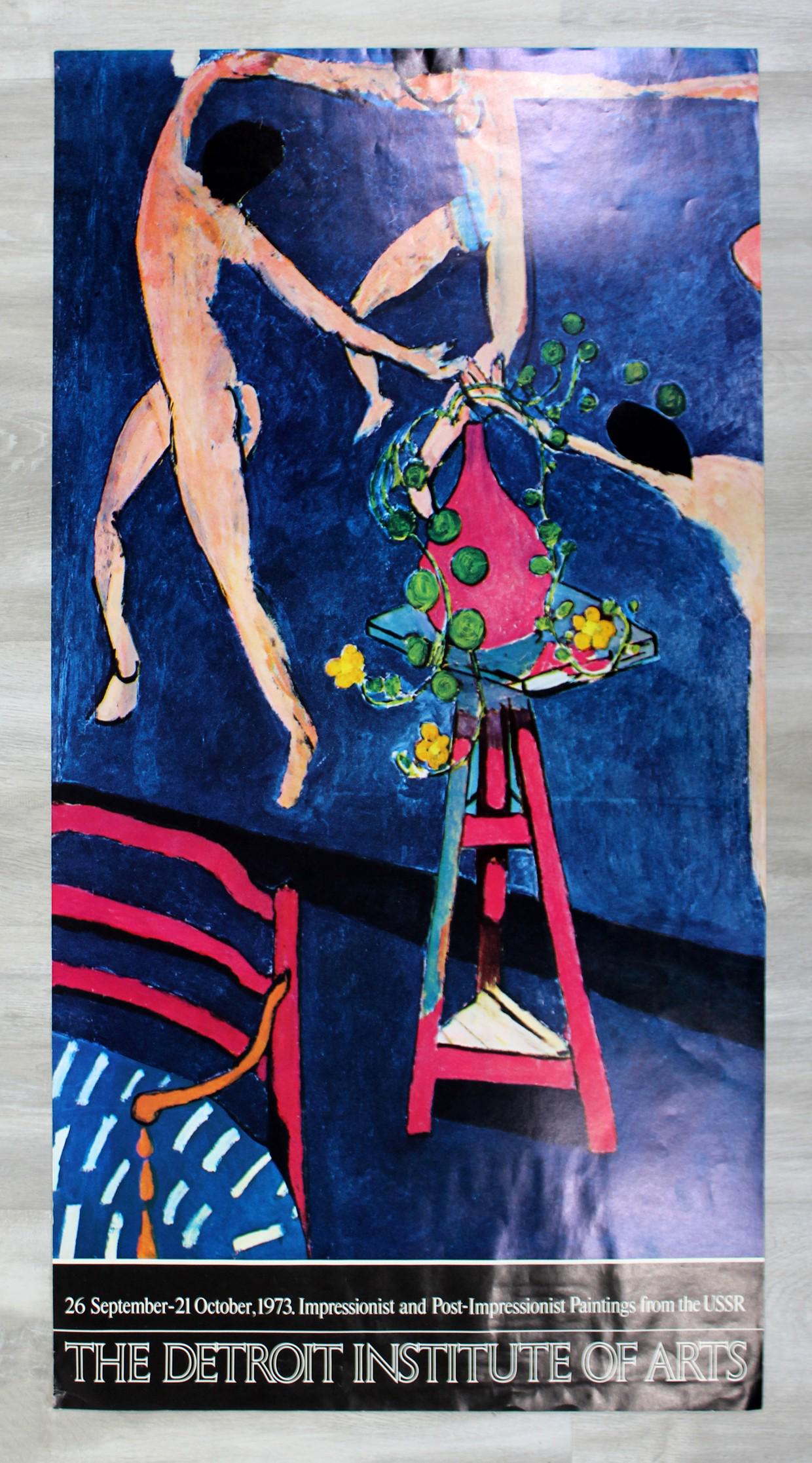 DIA Impressionist Post-Impressionist Poster 1973 USSR: For your consideration is an unframed, vintage DIA Impressionist Post-Impressionist poster, 1973. 19" x 36"