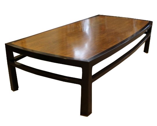 Wormley Dunbar Rare Rosewood Rectangular Coffee Table: For your consideration is a Dunbar extra large coffee table in finished rosewood with original tag. In very good vintage condition with very minor surface scratches on top.69" W x 34" D x 17" H.