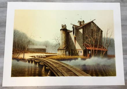 Crow Hollow Wayne Cooper Lithograph: For your consideration, is a lithograph by artist Wayne Cooper. Size is 25” x 34.5” (unframed). Wayne Cooper was born in 1942 near Depew, Oklahoma and is of Yuchi descent. He is an