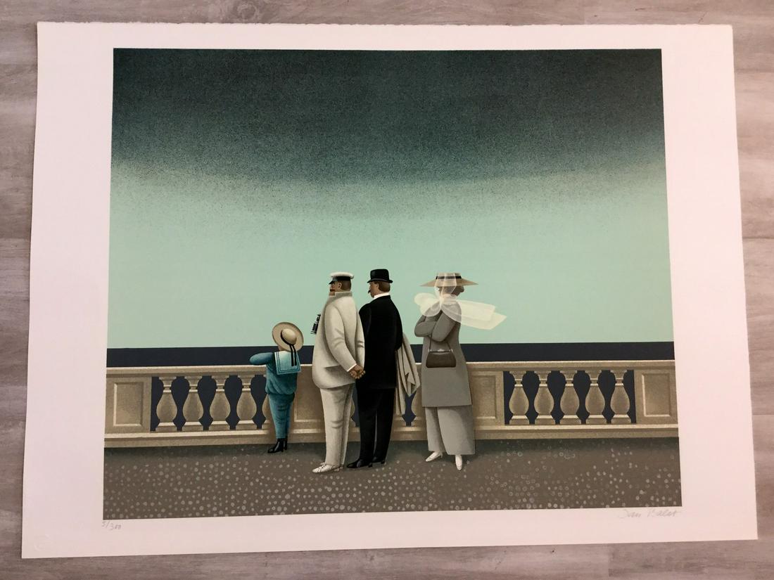 By the Sea, By the Sea Jan Balet Hand-Signed Lithograph: For your consideration, is a hand-signed lithograph by artist Jan Balet. Size is 19.25" x 23.5 (unframed). Jan Balet (1913-2009) was a German/US-American painter, graphic artist and illustrator. Affec