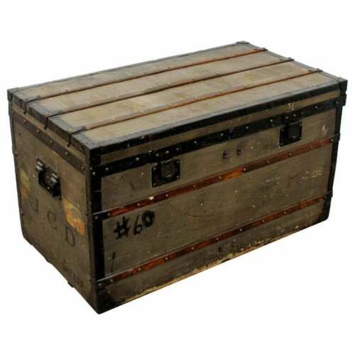 Antique Louis Vuitton J.C.D. Initialed French Trunk: For your consideration is a vintage Louis Vuitton steamer trunk. Once owned by prominent fashion icon Martha Phillips. She was a notable force in the fashion industry for over 60 years. In very good a
