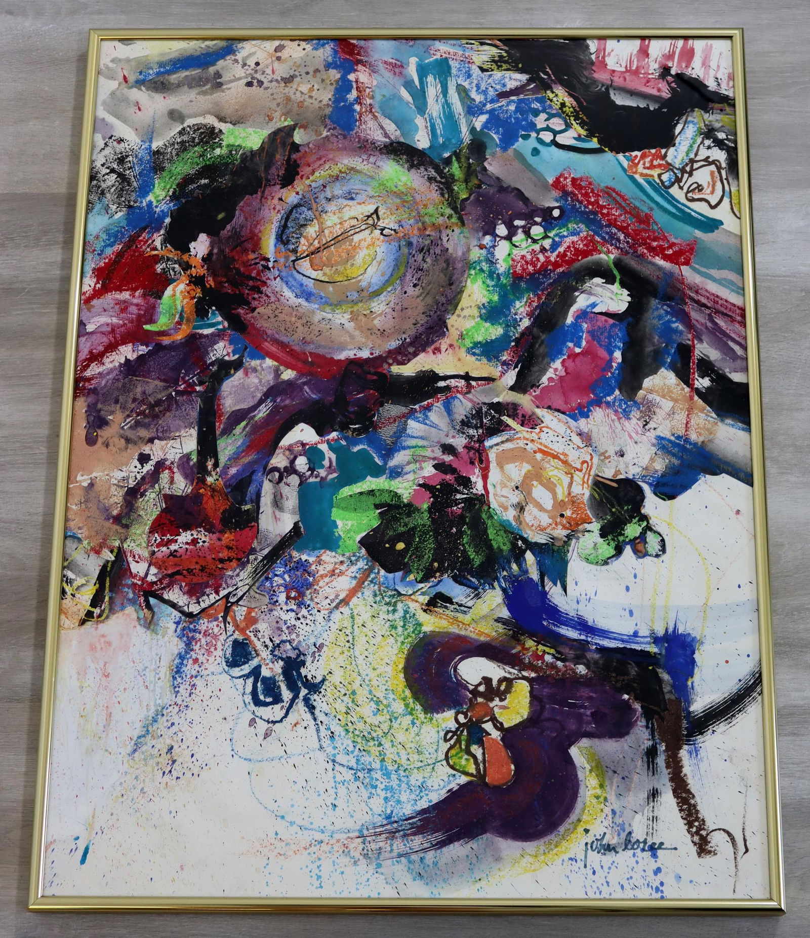 John Loree Bright Contemporary Abstract Mixed-Media (1 of 6)