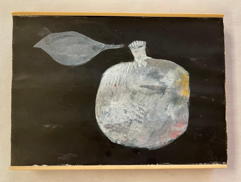 Kingsley Calkins Pomegrante Modern Ink & Oil on Paper (1 of 4)