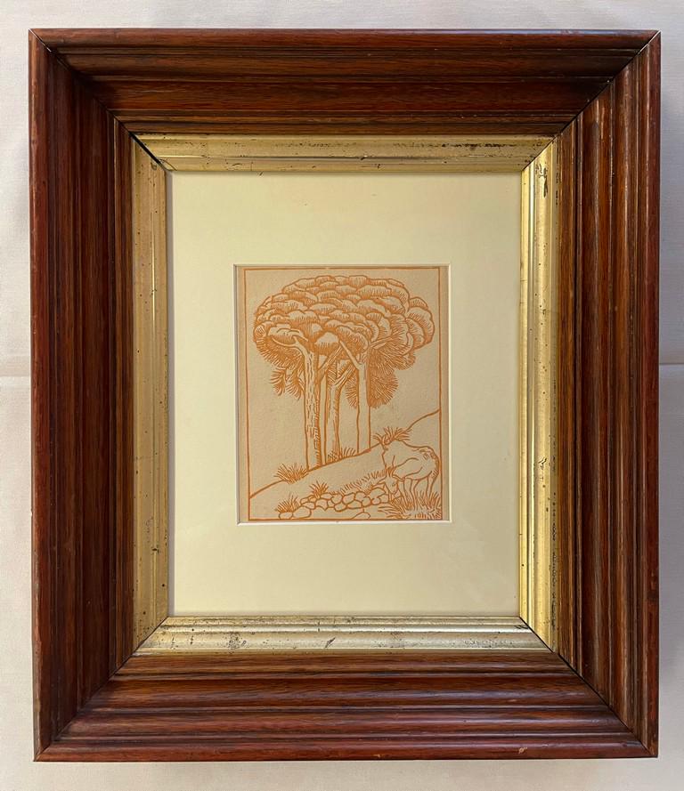 Maillol Les Georgiques Woodcut Paris 1937-1943: For your consideration is a lovely woodcut titled "Les Georgiques" signed by Maillol and noted Paris 1937-1943 (14x12). Recently professionally framed. From the private collection of John Loree who wa