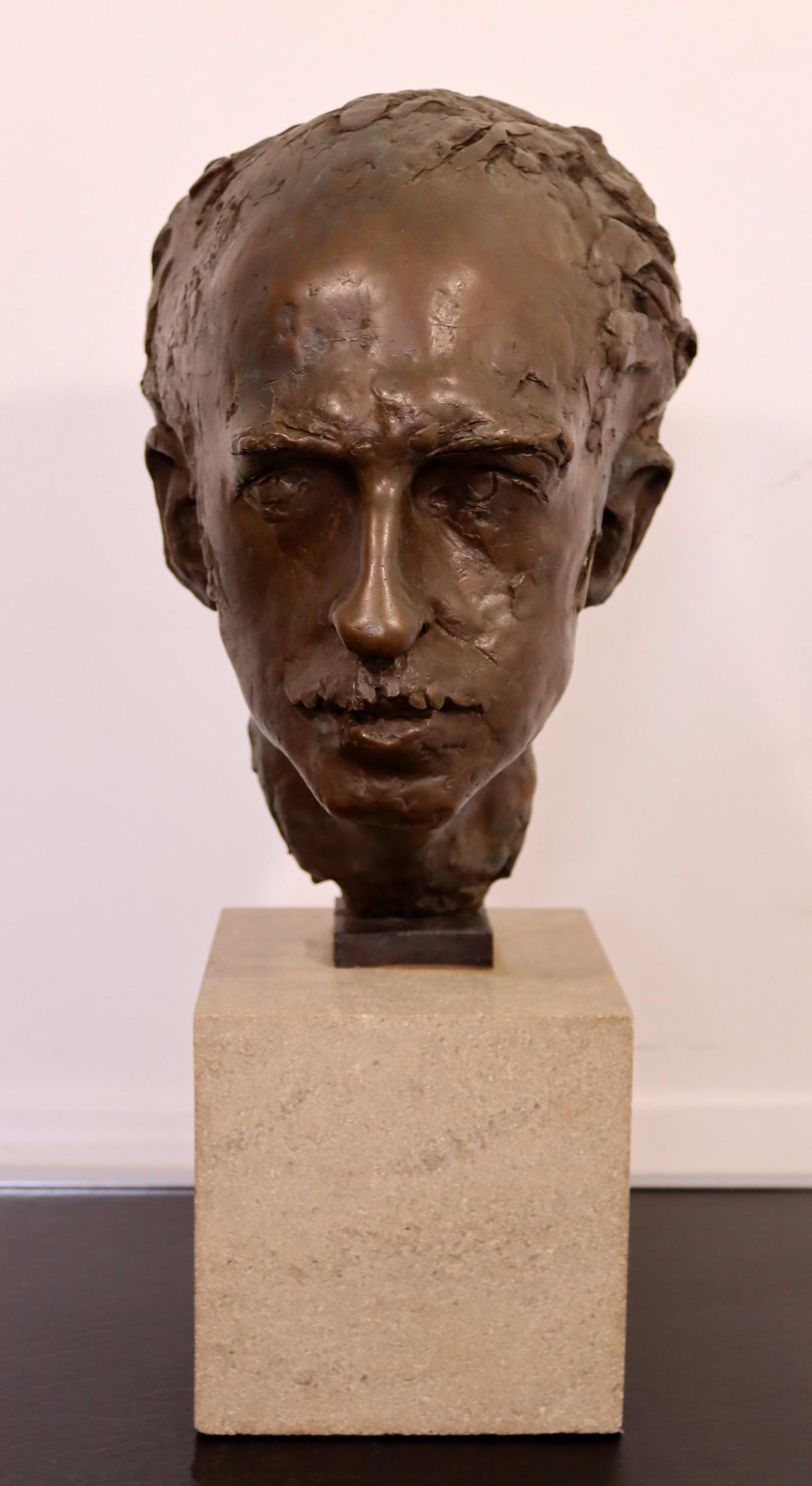 Bronze Bust of John Loree Attributed to Sculptor Miles (1 of 10)