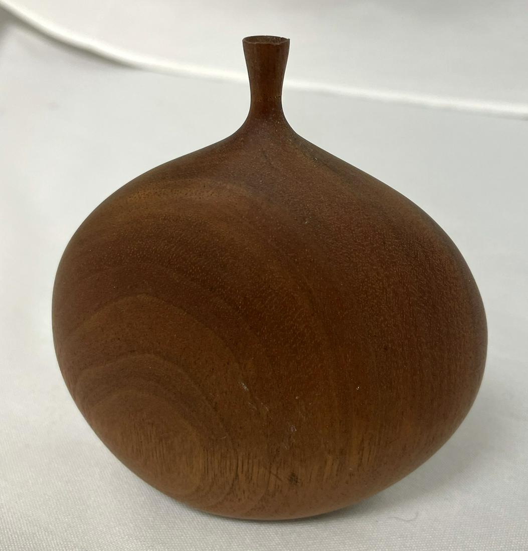 Roger Sloan Wood Carved Mid Century Modern Vessel (1 of 4)