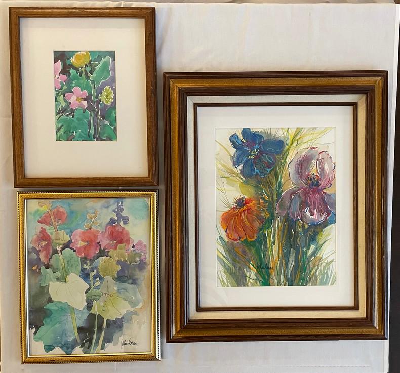 John Loree Wildflower Series Watercolors Set of 3 (1 of 6)