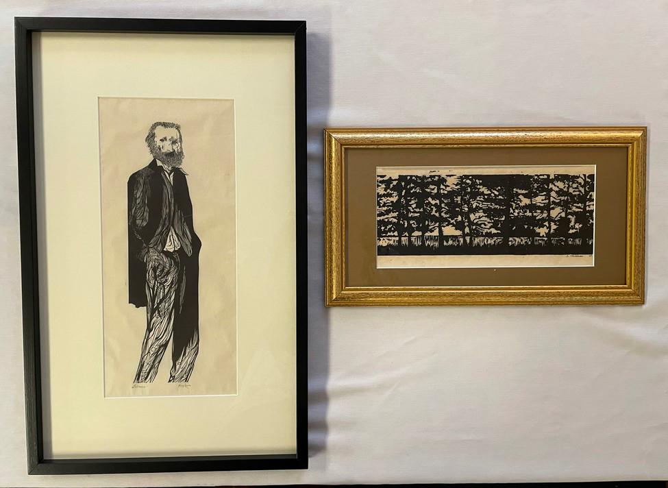 Leonard Baskin Walt Whitman Woodcut & Modern Woodcut (1 of 7)