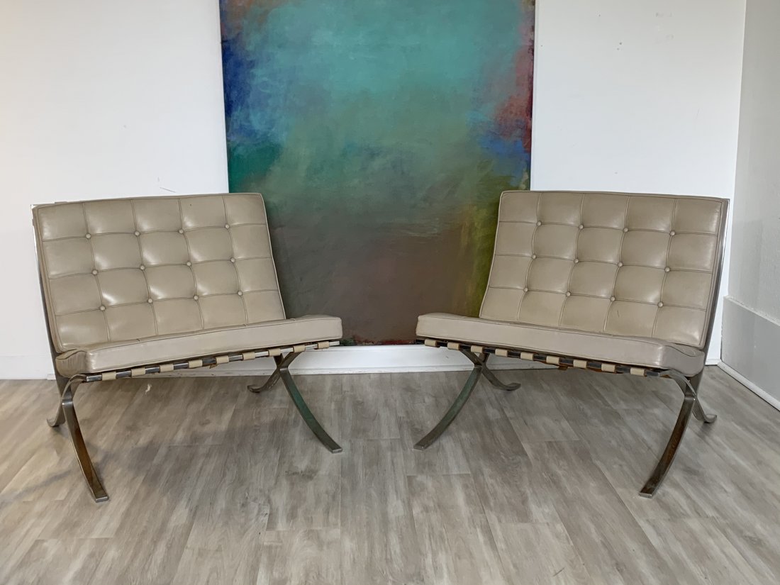Knoll Barcelona Chairs Rare Vintage Original 1960s (1 of 12)
