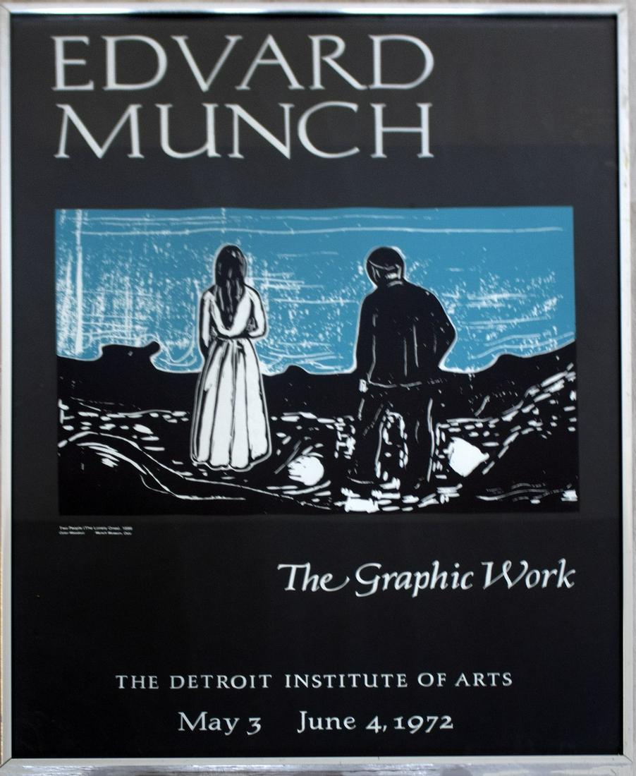 Edvard Munch Detroit Institute of Arts 1972 Poster (1 of 3)