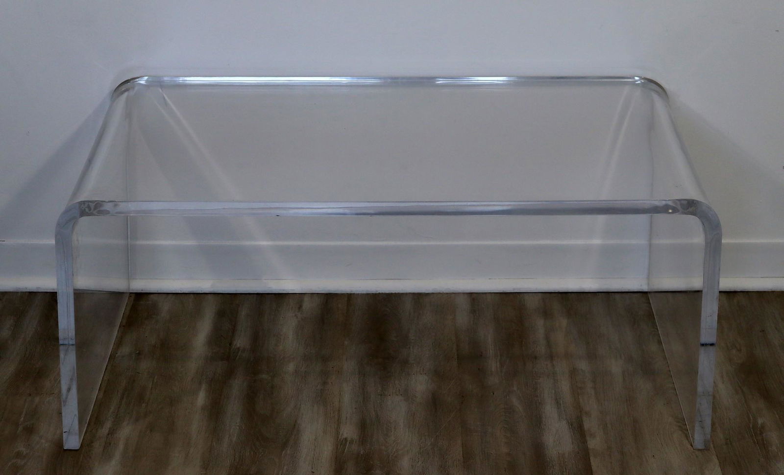 Vintage Lucite Waterfall Coffee Cocktail Table 1970s (1 of 6)