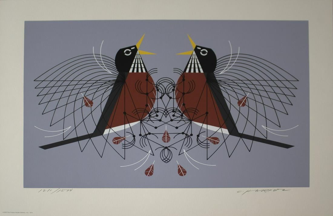 Charley Harper Round Robin 1973 Signed Serigraph (1 of 5)
