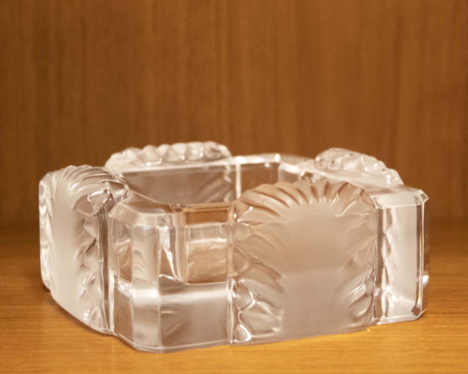 Lalique Crystal Boite Corfu Ashtray Box (1 of 5)