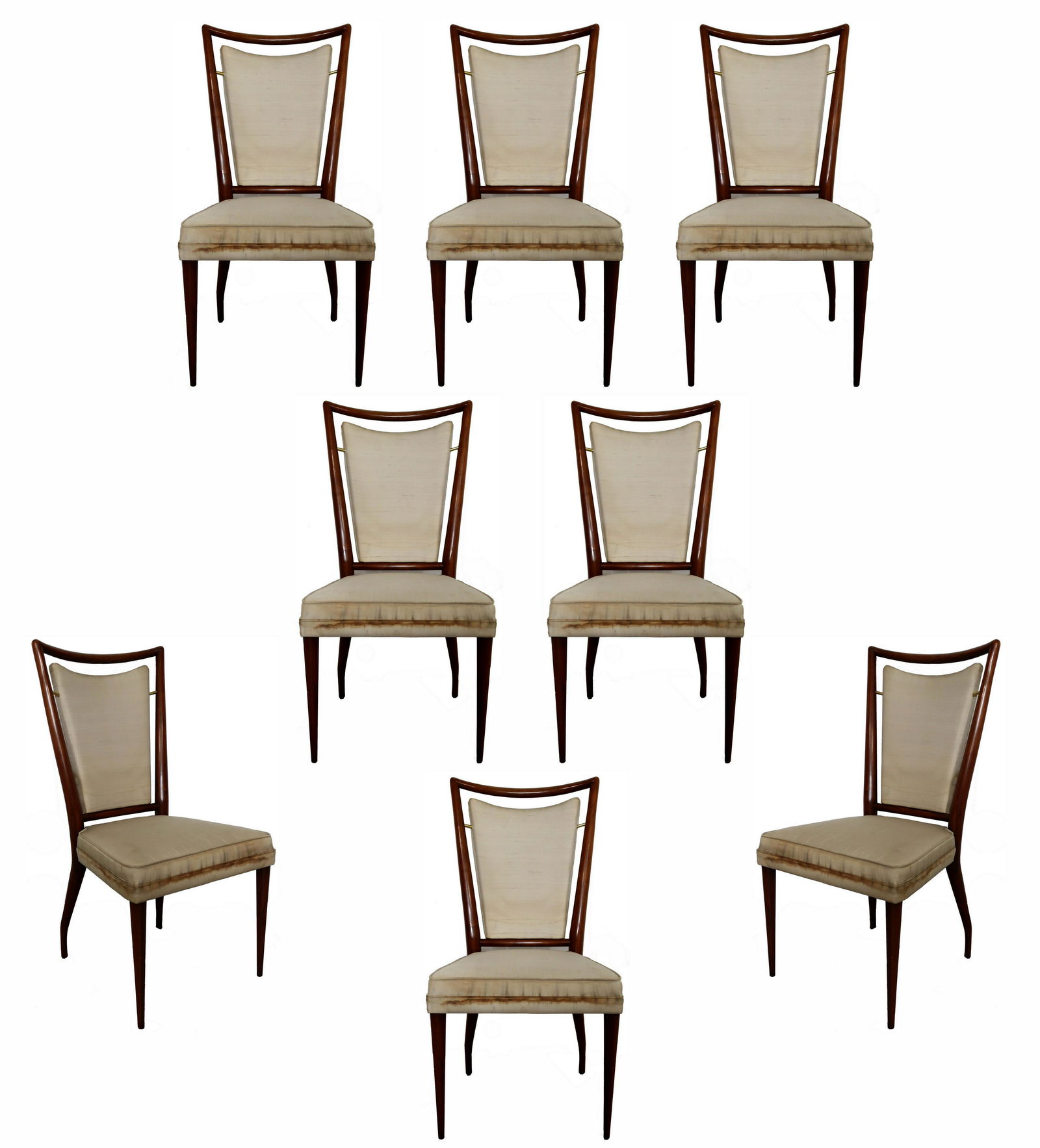 Set of 8 J. Stuart Clingman Chairs John Widdicomb 1950s (1 of 10)