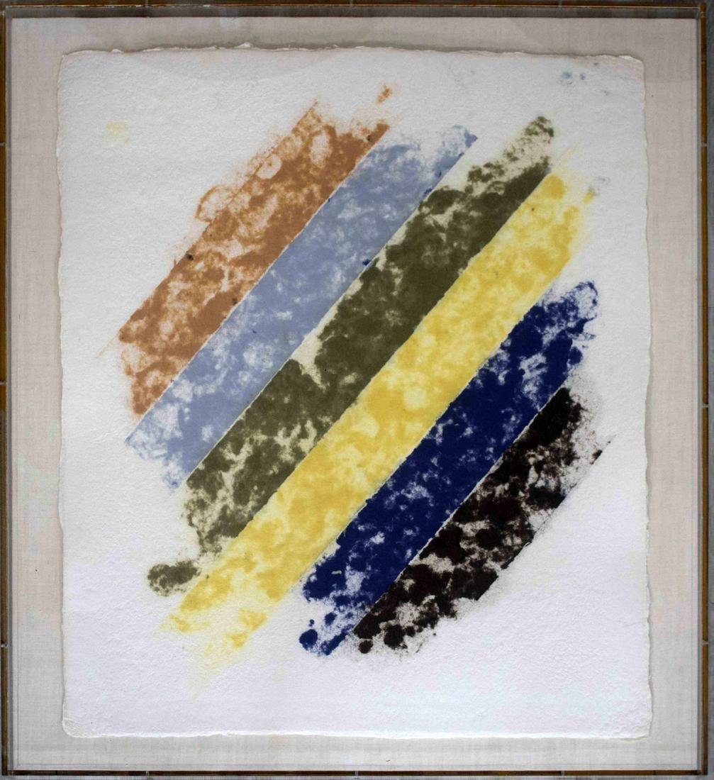 Kenneth Noland Abstract Hand Made Paper Colored Pulp (1 of 6)