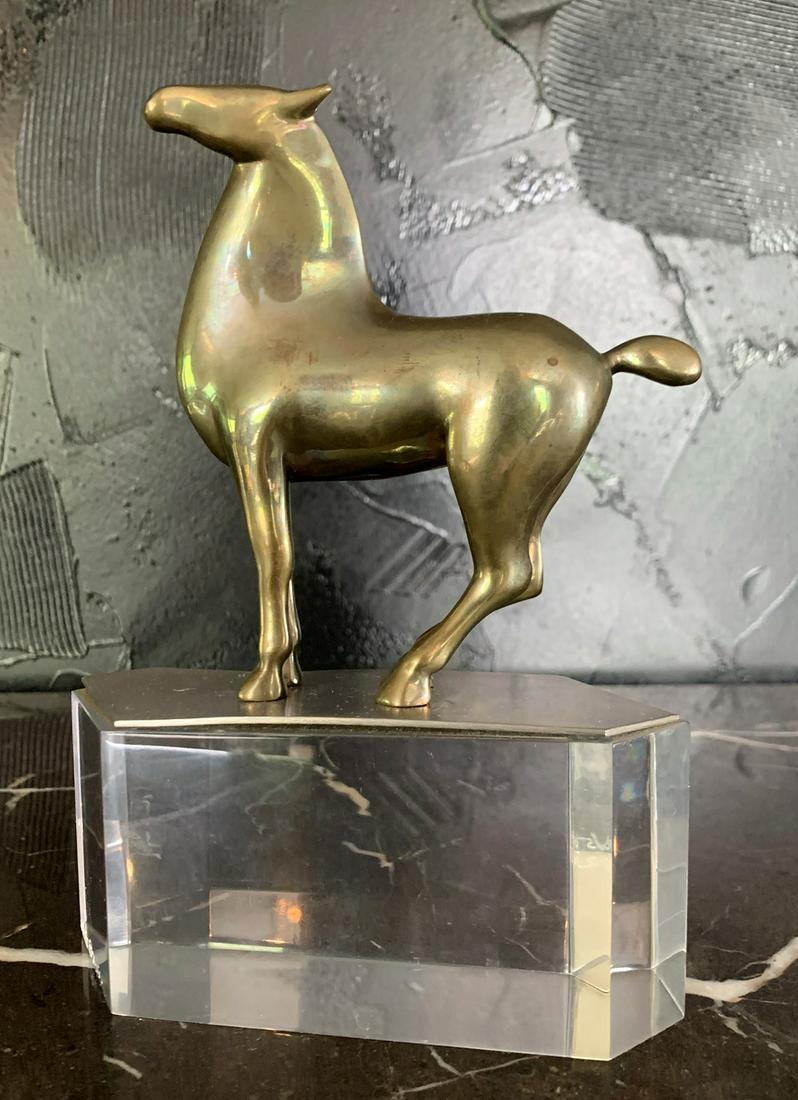 Loet Bronze Horse on Lucite Base 76/500 (1 of 7)