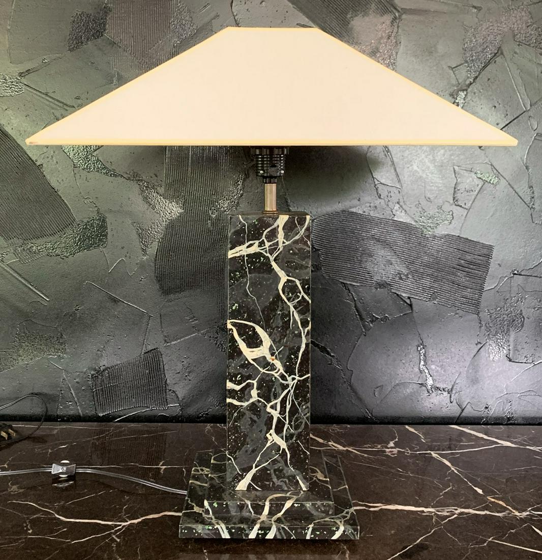 Jacques Lang Marble Painted Table Lamp (1 of 11)