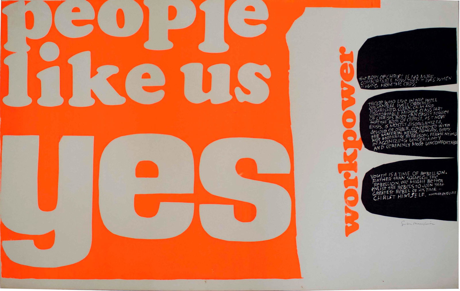 Sister Corita Kent People Like Us Yes 1965 Signed (1 of 7)