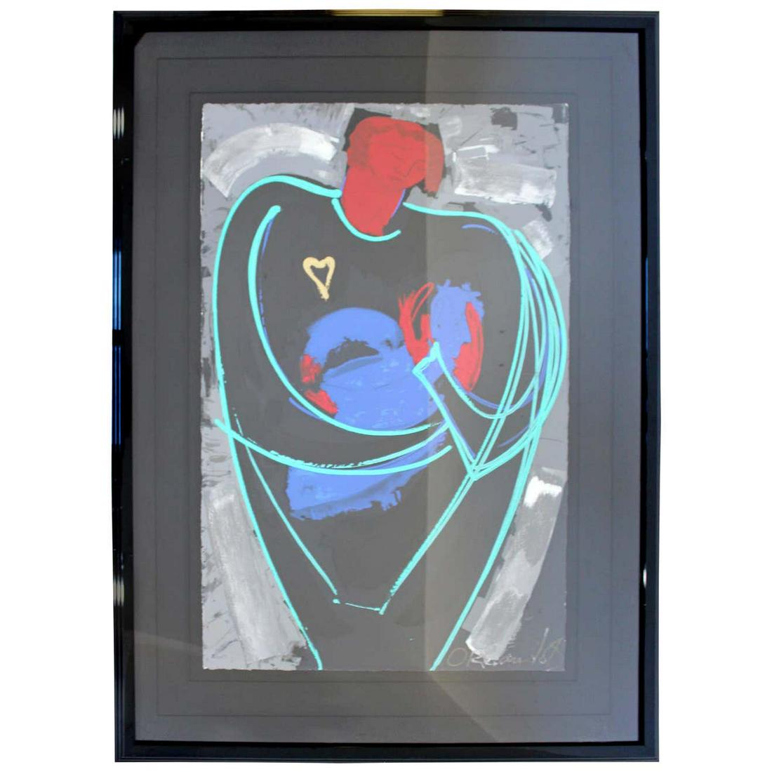 Orlando Botero Adoration Signed Enhanced Serigraph (1 of 8)