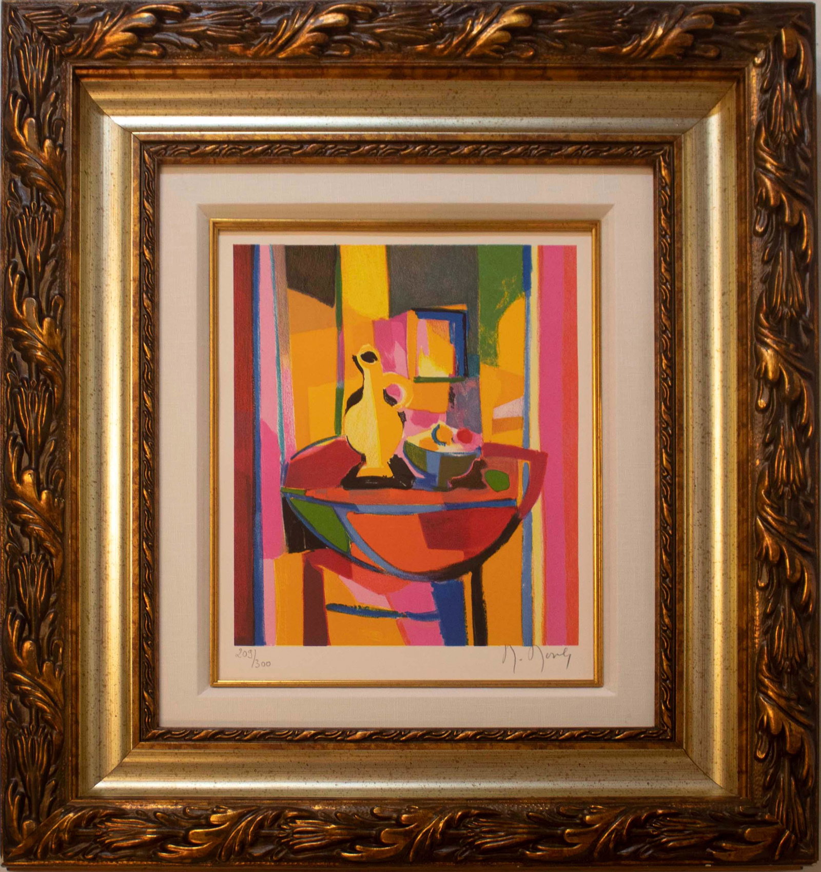 Marcel Mouly Grand Pichet au Gueridon Rouge Signed (1 of 8)