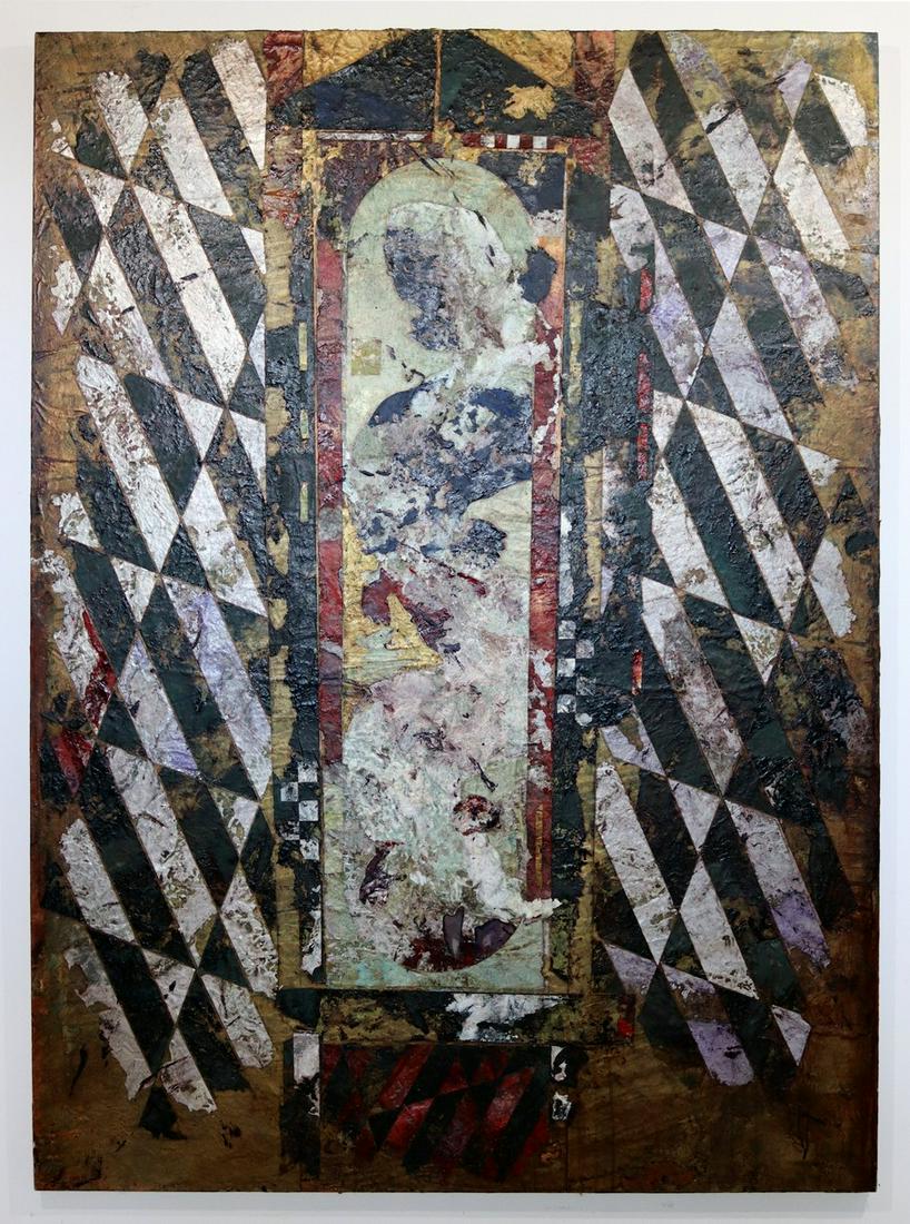 Peter Gooch Florentine Angel w Black Arms Acrylic (1 of 8)